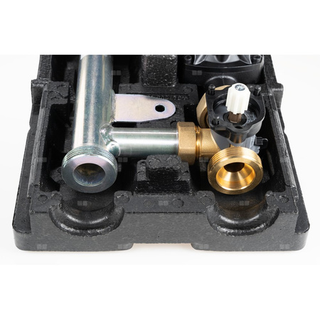 Grupa pompowa AFRISO PrimoTherm K 180-2 DN 25 AP 3-WM GZ x GW 1 1/2'' x 1'', z zaworem mieszającym, z izolacją, z pompą obiegową AFRISO APH 361 25-7/180 mm