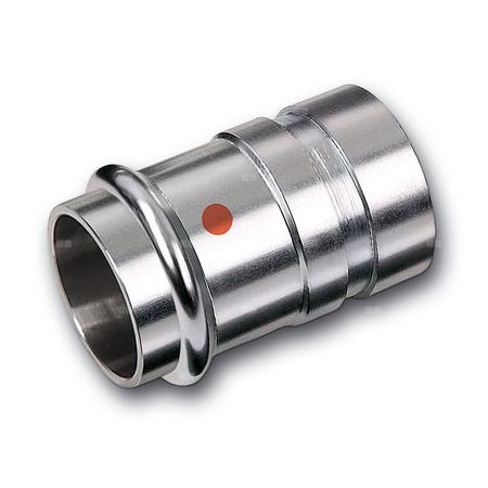 Nypel SANHA NiroTherm Press, stal nierdzewna, 42 mm x 48,3 mm (zw x GW)