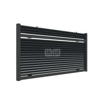 Wymiennik ciepła TERMA CASE SLIM, podłączenie YL, wym. 585mm / 1100mm, kolor czarny jak kruk RAL9005, do grzejników