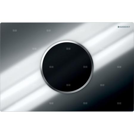Elektroniczny zestaw uruchamiający WC Geberit, IR, zasilanie bateryjne, Sigma10, 12cm, chrom bł-chrom mat