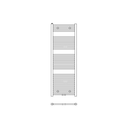 Grzejnik drabinkowy KERMI B20, wym. 1502 x 890 mm, kolor biały, moc 1108W