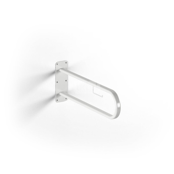 Uchwyt ścienny z relingiem TERMA 275/90/700, profil owalny 38/20 RAL 9016