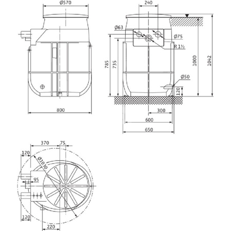 Pompa do ścieków WILO DrainLift WS 50 Hz / 650m³/h