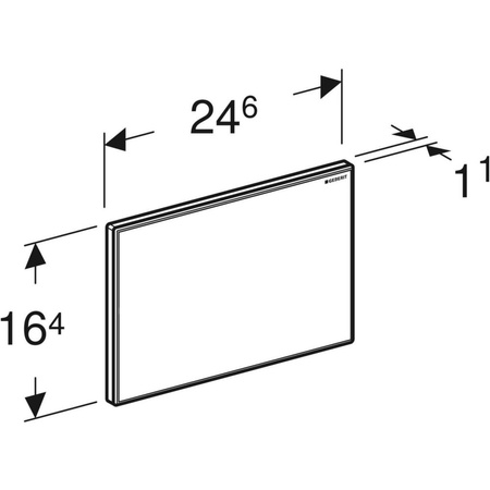 Zaślepka otworu rewizyjnego Geberit Sigma, uniwersalna