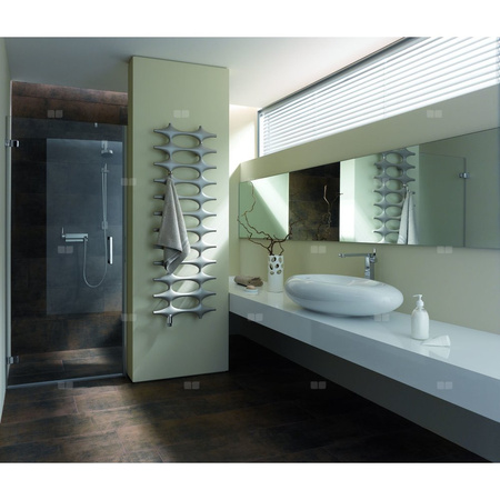 Grzejnik drabinkowy KERMI Ideos-V BH, wym. 1883 x 758 mm, kolor srebrny, moc 963W