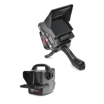 System kamery SeeSnake Compact2 z cyfrowym monitorem rejestrującym CS6x VERSA, 1 akumulatorem 18V 4,0 Ah i 1 ładowarką