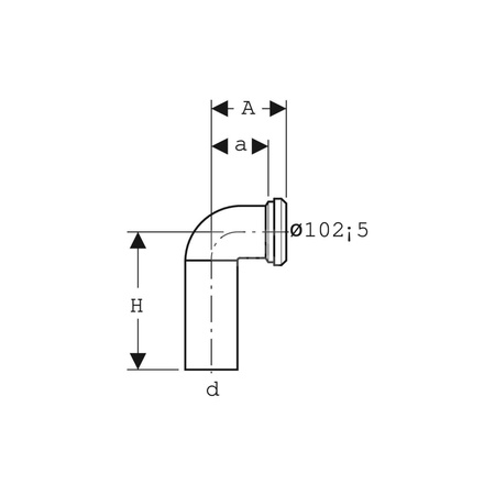 Uszczelka gumowa Geberit: d=90mm