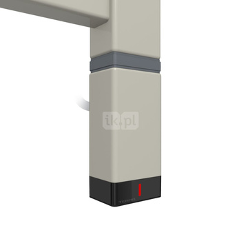 Grzałka TERMA One P30x40, 600W \ Tuba, RAL 7044, kabel spiralny z wtyczką [srebrzysty, 2,5m, logo Te