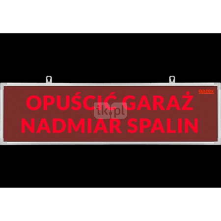 Tabl. ostrzeg. dwust TP-4.ds/H5, "UWAGA! NADMIAR SPALIN", wbud cicha syren, zasil 230V