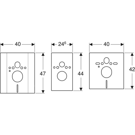 Płyta przykrywająca z zestawem do izolacji akustycznej GEBERIT Duofix