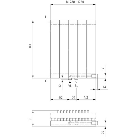 Grzejnik płytowy typ 11 KERMI V-HVV wym. 800 x 980 mm, kolor biały, moc 1221 W