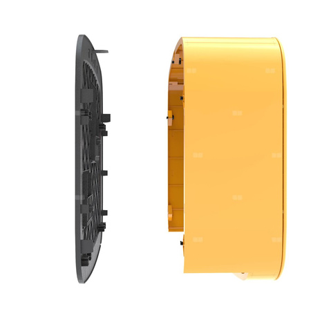 Skrzynka gazowa, 600x600x250, uniwersalna (wolnostojąca/naścienna), z tworzywa - żółta  