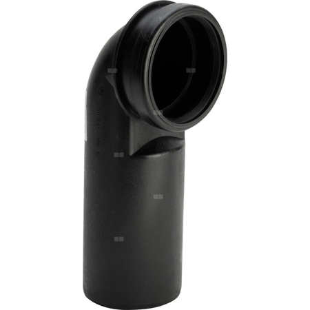 Łuk 90' VIEGA 38168 jednoczęściowy, polietylen, DN 90 x 90 mm (mw x kw), 220 mm