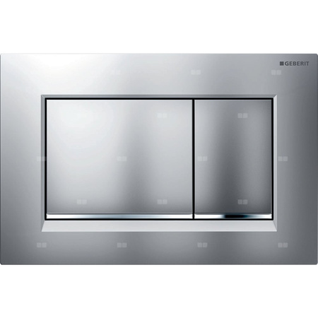 Przycisk uruchamiający Geberit Sigma20, przedni, chrom mat, easy-to-clean, prostokątny