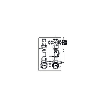 Regumat RTA 130 VL, DN 25, z pompą Wilo PARA 25-130/6-43/SC-3