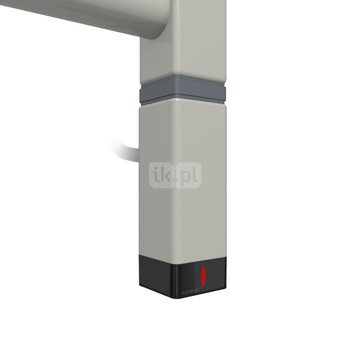 Grzałka TERMA One K30x30, 1000W Tuba, RAL 7038, kabel spiralny z wtyczką [srebrzysty, 2,5m, logo Terma, instr. TERMA]
