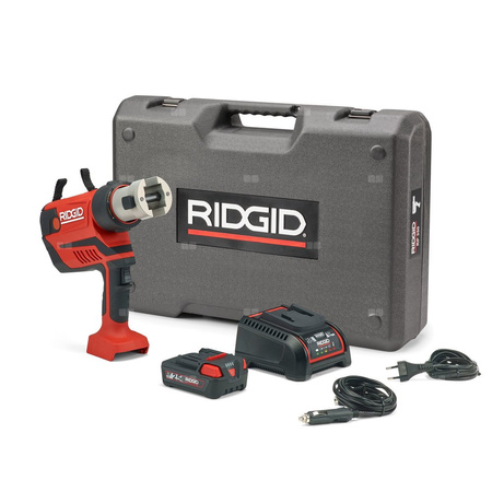 Zaciskarka RIDGID RP 350-B (akumulator litowo-jonowy) 12–108mm 18V + walizka + ładowarka + dodatkowy akumulator + szczęki M15-22-28