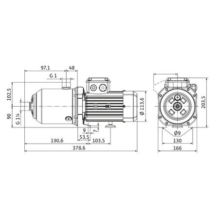 Wilo-Medana CH1-L.602-2/V/E/10T wysokociśnieniowa pozioma pompa do wody