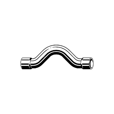 Łuk VIEGA 95085 jednoczęściowy, Cu / Cu, 22 mm, 18 mm x 22 mm x 18 mm (lw x gw), 147 mm, (głębokość: 128 mm) z uszczelką