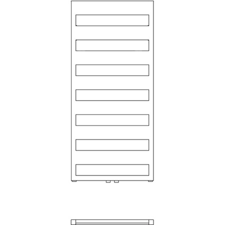 Grzejnik drabinkowy KERMI Casteo BH, wym. 1533 x 600 mm, kolor biały, moc 760W