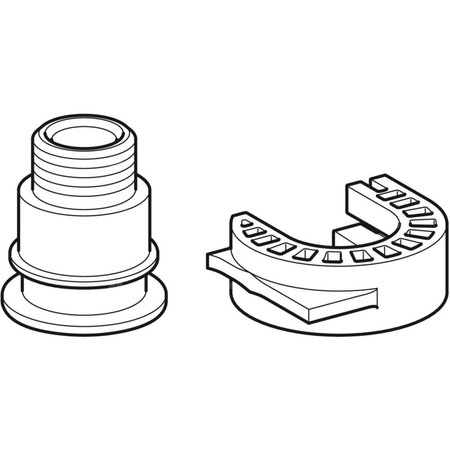 Złączka przejściowa Geberit z gwintem zewnętrznym
