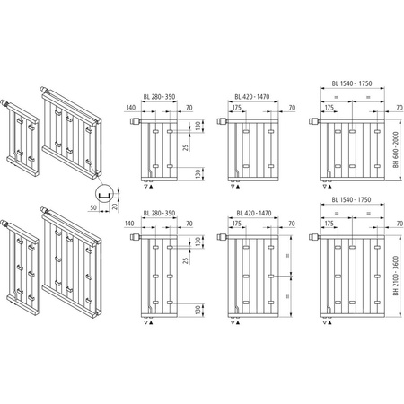 Grzejnik płytowy typ 22 KERMI HVN wym. 800 x 140 mm, kolor biały, moc 285 W