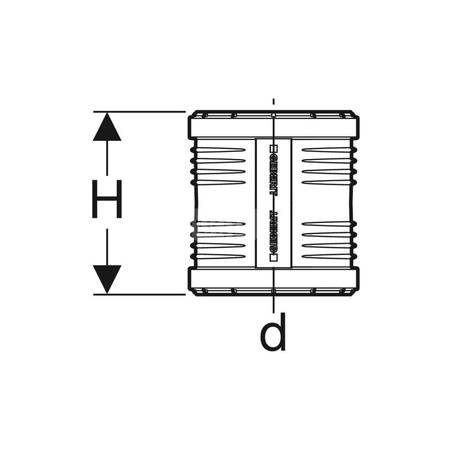 Uszczelka Geberit Silent-PP wargowa symetryczna EPDM d40
