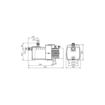 Wilo-HiMulti 3-45 P/1/5/230/S1 pompa do wody deszczowej i pitnej, samozasysająca