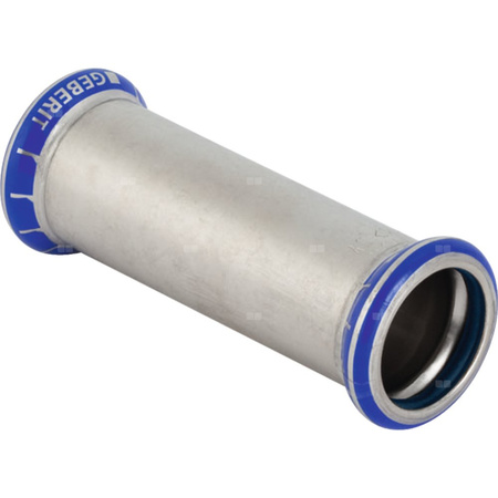 Mufa GEBERIT Mapress Edelstahl FKM przesuwna, stal nierdzewna, 35 mm, DN 32 x 35 mm x DN 32 (mufa zaprasowywana x mufa zaprasowywana), (głębokość: 21 mm) z uszczelką