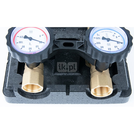 Grupa pompowa AFRISO PrimoTherm 180-2 DN 25 3-WM-SM Vario GZ x GW 1 1/2'' x 1'', z zaworem mieszającym, z izolacją, z siłownikiem arm 343 proclick