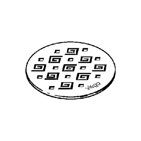 Ruszt do odpływu prysznicowego Stal nierdzewna VIEGA 49621