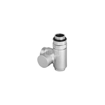 Zawór odcinający zintegrowany z trójnikiem CYLINDER, Prawy, GZ 1/2"-GW 1/2"-GZ 24-19, Satyna, (V1102-01RDX)
