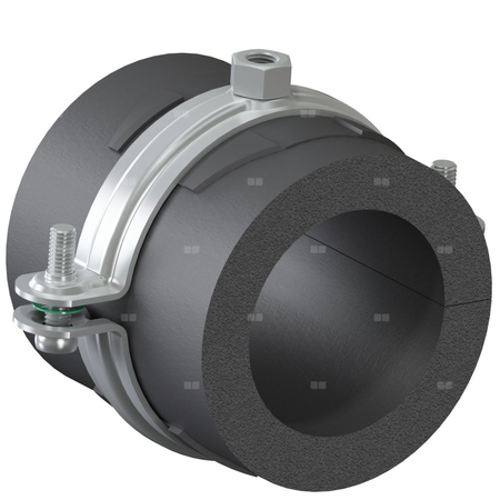 Obejma mocująca chłodu NICZUK LX13 63-64 mm gr. izol. 13mm (ocynk galwaniczny)