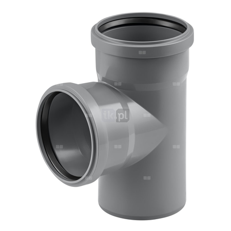 Trójnik MAGNAPLAST HT PLUS HTEA 87' PP DN 110 (ww x ww x wz), kolor szary