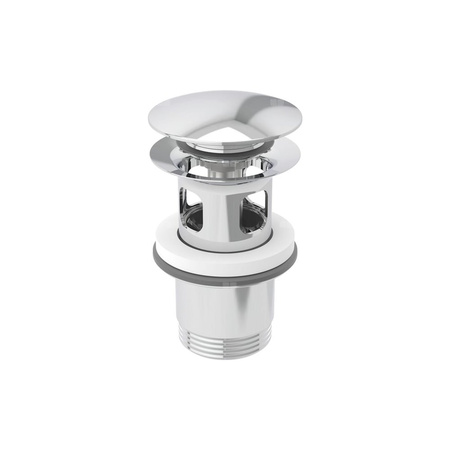 Zawór zestawu odpływowego Geberit z uruchamianiem przyciskiem, 1 1/4''x62mm, chrom błyszczący