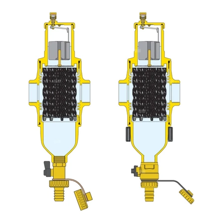 Separator CALEFFI DISCALDIRT, 10 bar / 110'C, 1 1/4'' (GW)