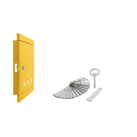 Skrzynka gazowa 250x250 wnękowa, stalowa, RAL 7016 antracyt