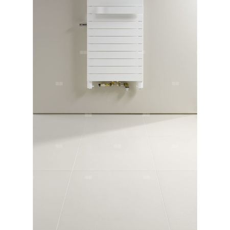 Kermi TABEO-V 1437x101x600mm QN 883, RAL9016, zawór po lewej