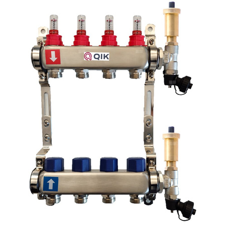 Rozdzielacz INOX do OP z przepływ. - QIK STANDARD II- 3 sekcje