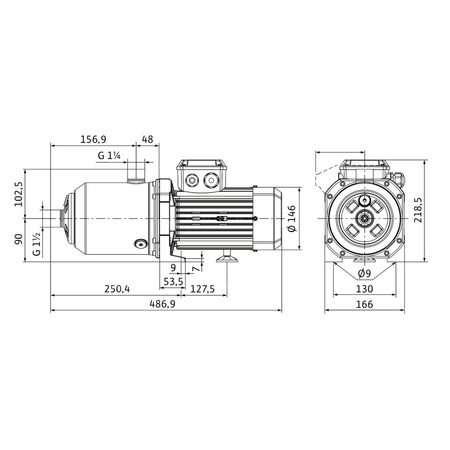 Wilo-Medana CH1-L.1004-2/V/E/10T wysokociśnieniowa pozioma pompa do wody