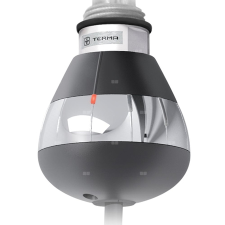 Grzałka TERMA REG 3, 300W Tuba, RAL 9005 mat, kabel spiralny z wtyczką [czarny, 2,5m, logo Terma, instr. TERMA]