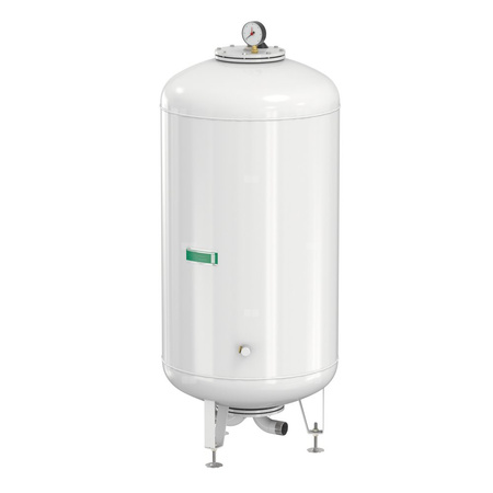 Naczynie wzbiorcze stojące FLAMCO MEIBES Airfix D-E, pojemność 1000 l 6-, 10 bar / 120'C fi2'', kolor biały, do instalacji C.W.U.