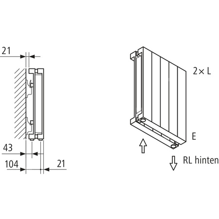 Grzejnik płytowy typ 20 KERMI HVN wym. 3600 x 980 mm, kolor biały, moc 5331 W
