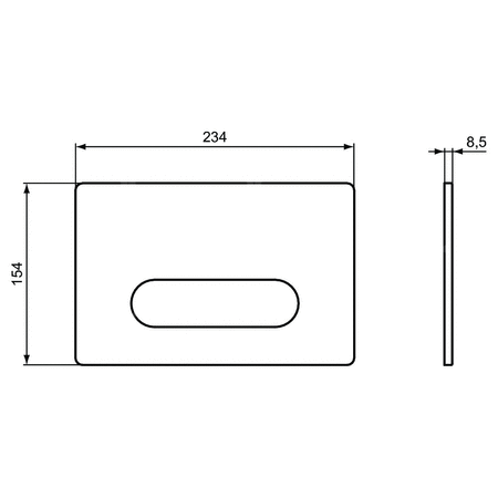 OLEAS PRZYCISK SPŁUKUJĄCY M4 CHROM