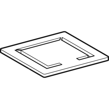 Kratka Geberit do wpustu podłogowego, kratka szczelinowa 10 x 10 cm