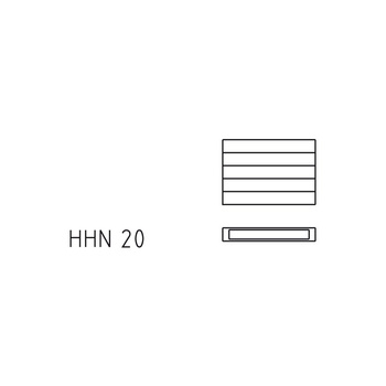 Ściana grzewcza Kermi Heizwand HHN Typ20 BH630x72x600mm QN616, weiß, 6bar, m. Abd, AB 12