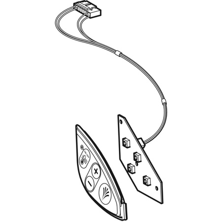 Płyta obwodu drukowanego do panelu sterującego, do Geberit AquaClean 4000