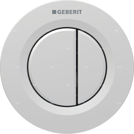 Pneumatyczny przycisk uruchamiający WC Geberit Typ 01, ręczny, podtynkowy, Sigma 8cm, dwudzielny, chrom-mat, easy-to-clean