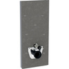 Moduł sanitarny do WC wiszącego GEBERIT Monolith, 1140 mm x 505 mm x 106 mm, regulacja wysokości, front: imitacja betonu, bok: aluminium