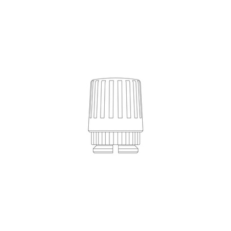 Pokrętło ręczne, białe, złącze zaciskowe